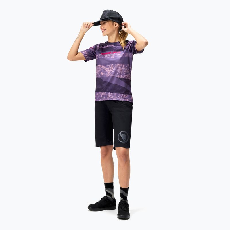 Maglia ciclismo donna Endura Patchwork Ltd W bramble 2