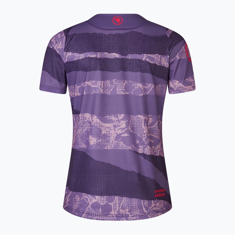 Maglia ciclismo donna Endura Patchwork Ltd W bramble 5