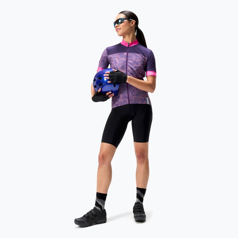 Maglia ciclismo donna Endura Floral FS260 W bramble 2