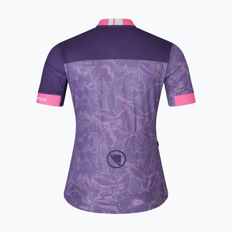 Maglia ciclismo donna Endura Floral FS260 W bramble 5