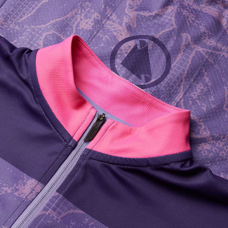 Maglia ciclismo donna Endura Floral FS260 W bramble 7