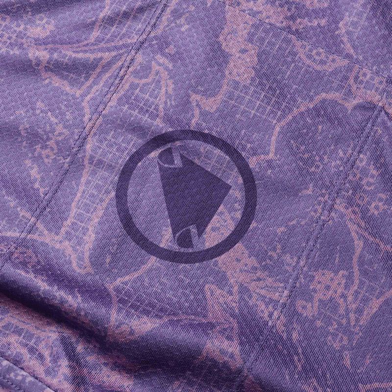 Maglia ciclismo donna Endura Floral FS260 W bramble 8