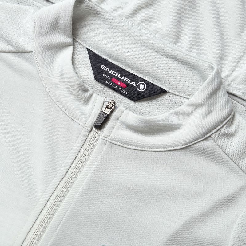 Maglia ciclismo donna Endura Loop Zipped mains grey 6