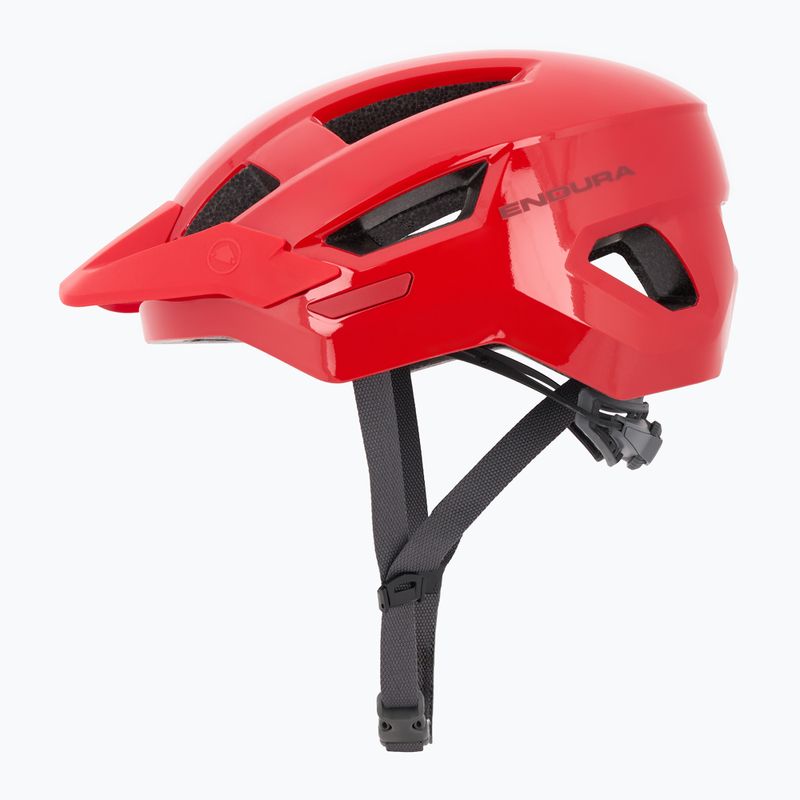 Casco da bicicletta Endura Hummvee rosso fuoco 3