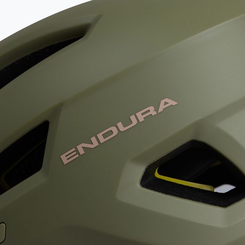 Casco da bici Endura Hummvee MIPS tweed verde 4