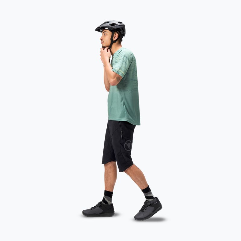 Maglia da ciclismo da uomo Endura Marble Ltd Stampata verde loch 2