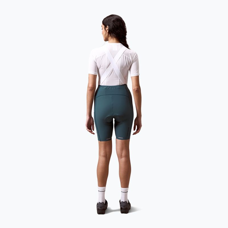 Pantaloncini da ciclismo da donna Endura Loop Bibshort teal 4