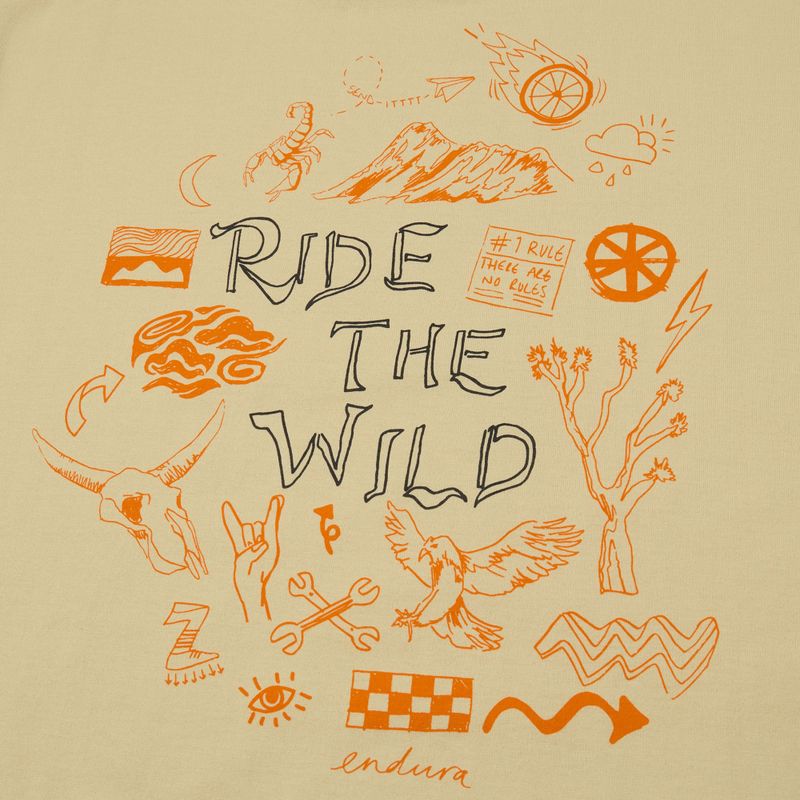 Maglia da ciclismo Endura Ride The Wild Graphic light sand 4