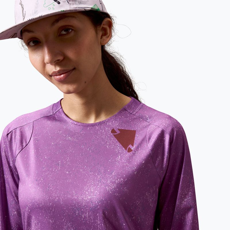 Maglia a maniche lunghe da ciclismo da donna Endura Singletrack Print W end purple 5