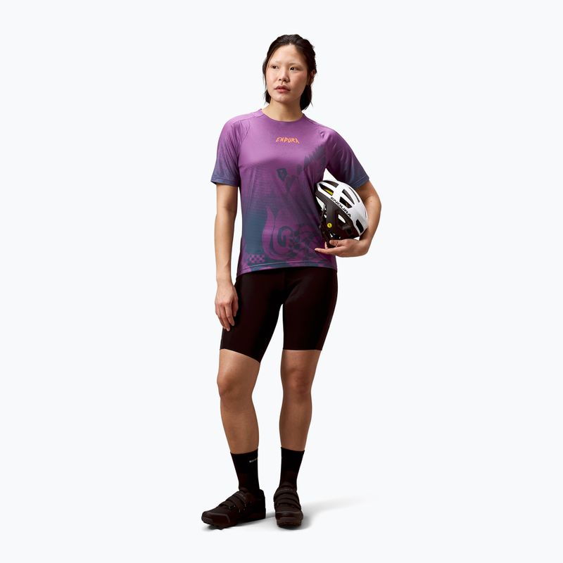 Maglia da ciclismo da donna Endura Singletrack Print W end purple 2