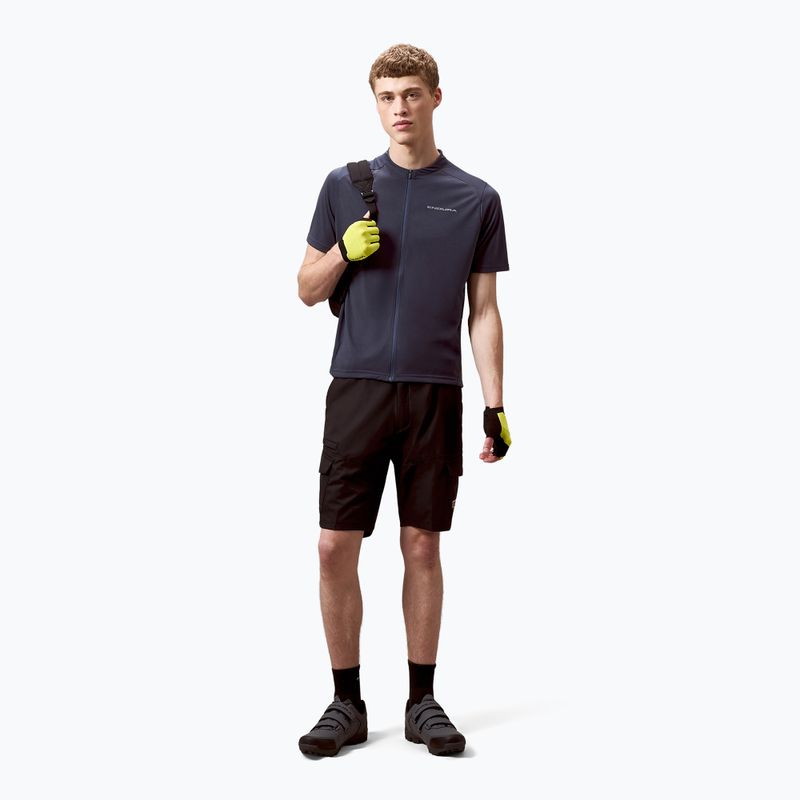 Maglietta da ciclismo da uomo Endura Loop Zipped carbon grey 2