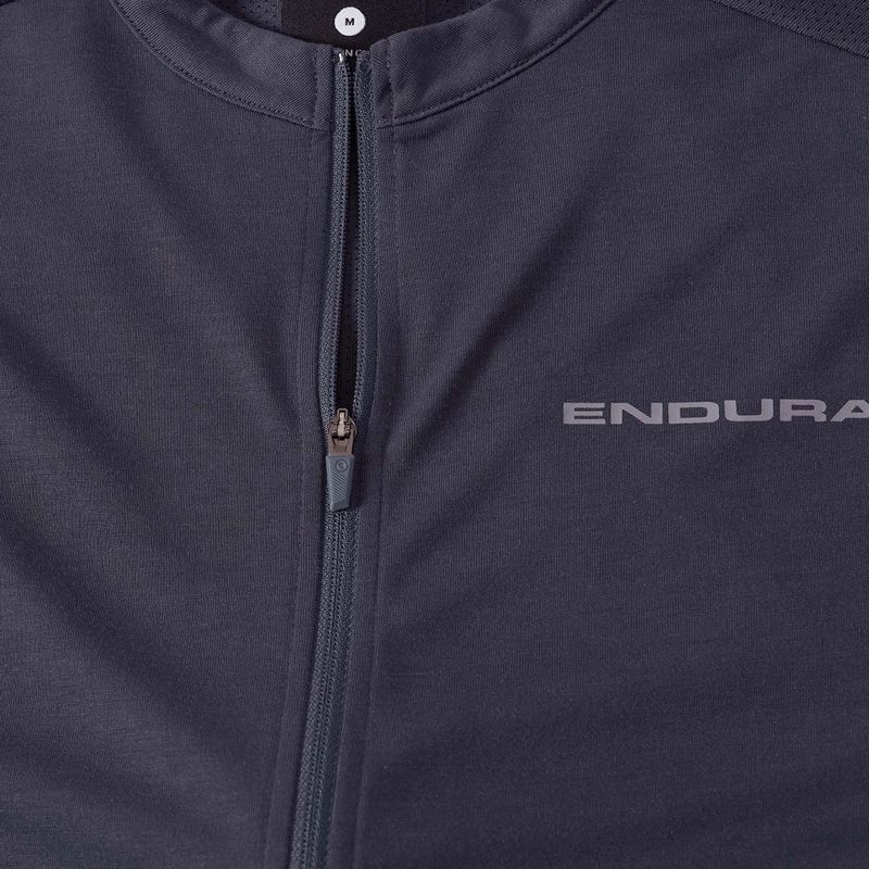 Maglietta da ciclismo da uomo Endura Loop Zipped carbon grey 9