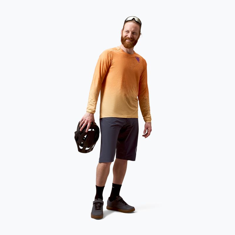 Maglia a maniche lunghe da ciclismo da uomo Endura Singletrack Print end orange 2