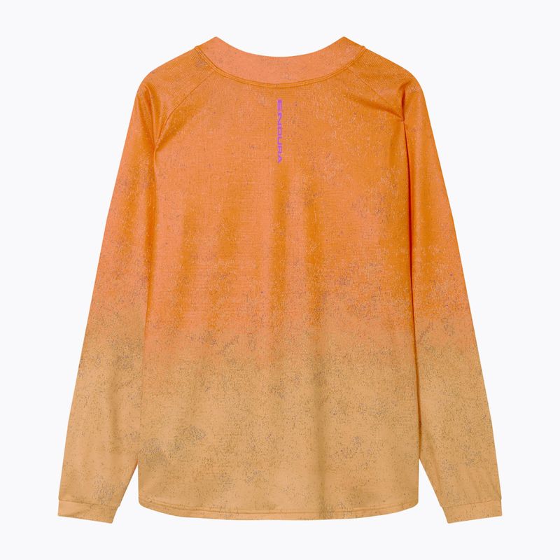 Maglia a maniche lunghe da ciclismo da uomo Endura Singletrack Print end orange 7