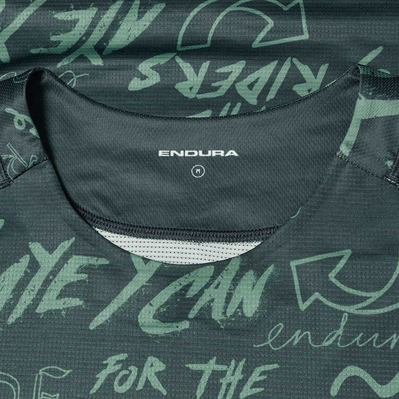 Maglia a maniche lunghe da ciclismo da uomo Endura Singletrack Print carbon grey 3