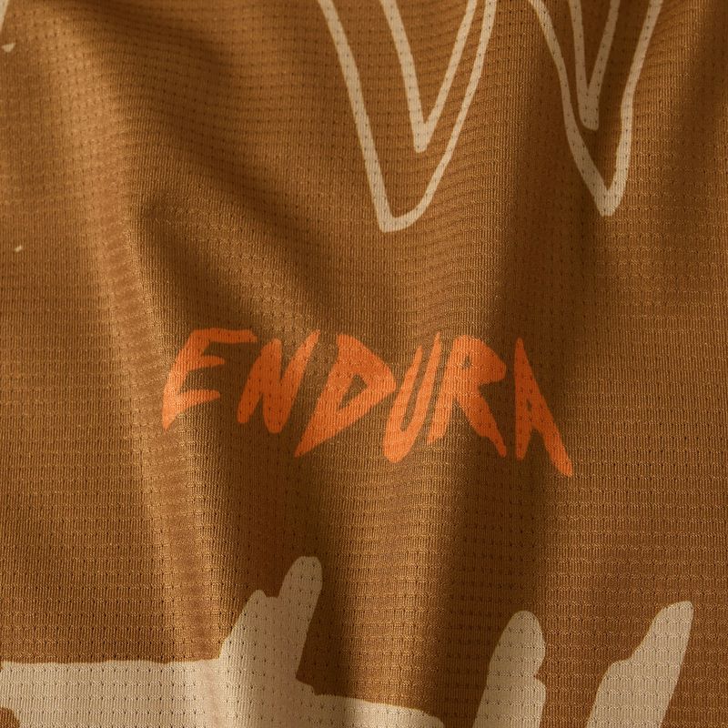 Maglietta da ciclismo da uomo Endura Singletrack Print trail bronze 4