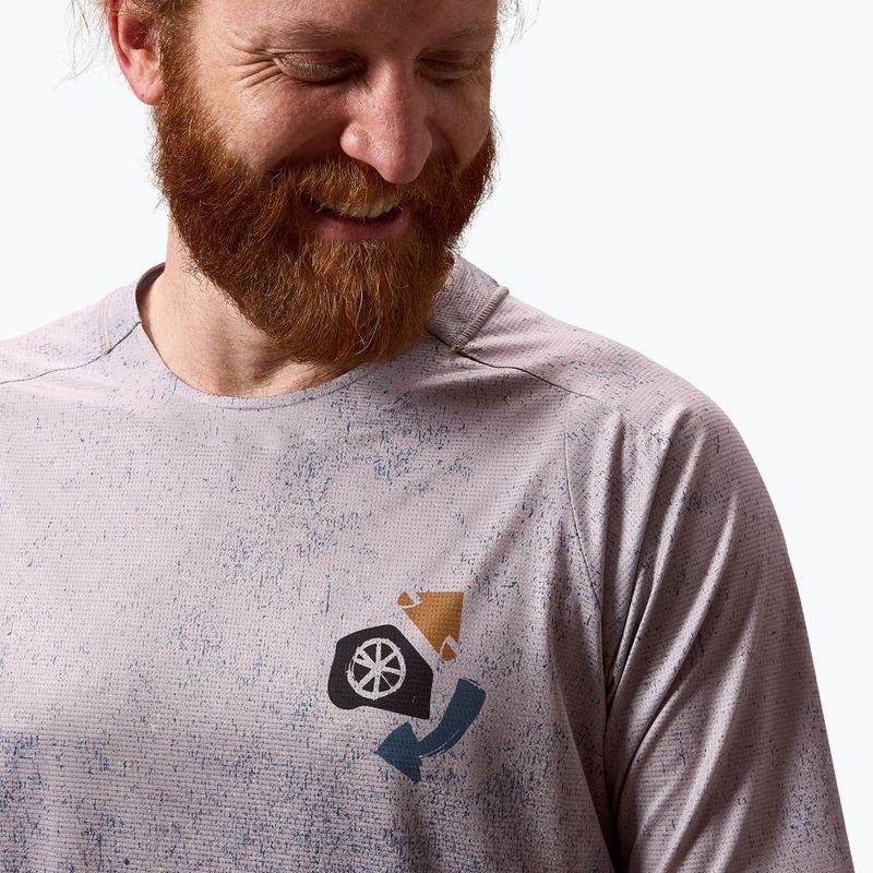 Maglietta da ciclismo da uomo Endura Singletrack Print titanium 5