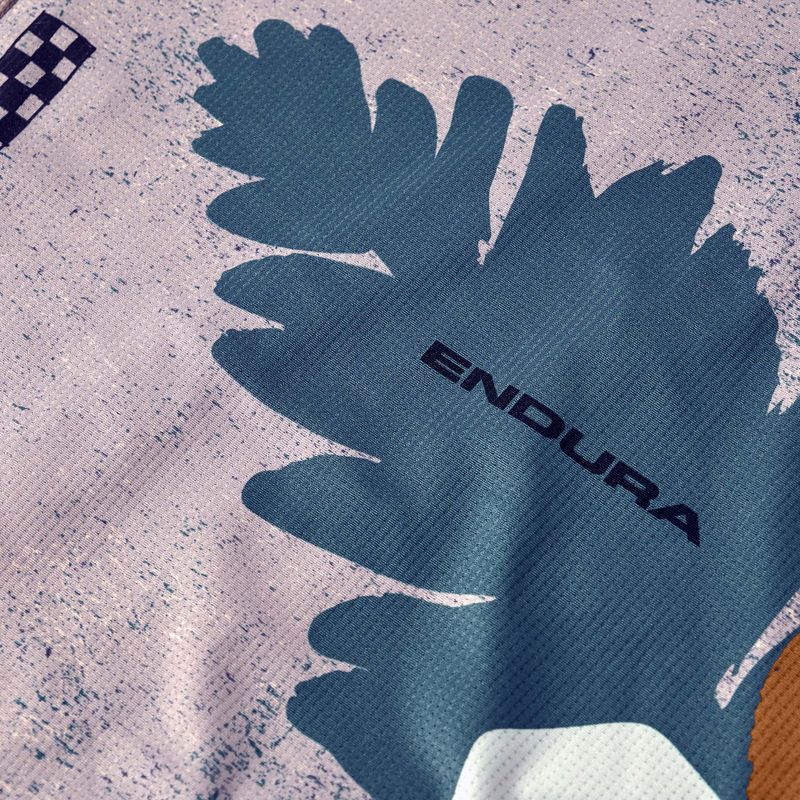 Maglietta da ciclismo da uomo Endura Singletrack Print titanium 9