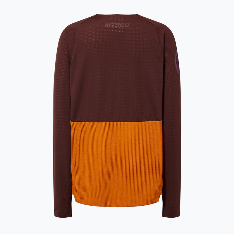 Maglia a maniche lunghe da ciclismo per bambini Endura MT500 Burner end orange 2