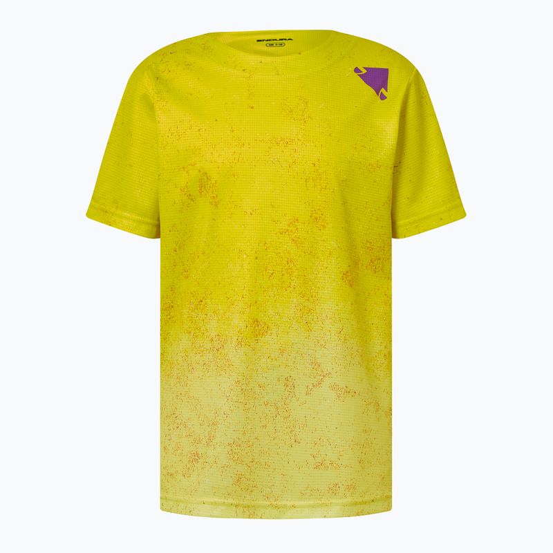 Maglietta da ciclismo per bambini Endura Singletrack Core Jr end citrus 2