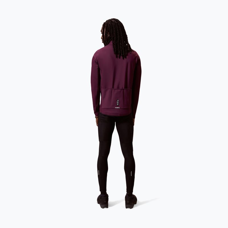 Felpa da ciclismo uomo Endura Loop Ride L/S Jersey black cherry 4