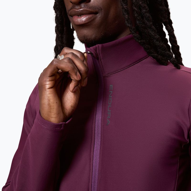 Felpa da ciclismo uomo Endura Loop Ride L/S Jersey black cherry 5