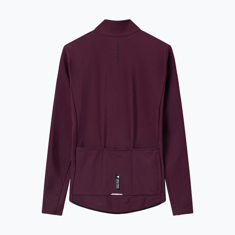Felpa da ciclismo uomo Endura Loop Ride L/S Jersey black cherry 8