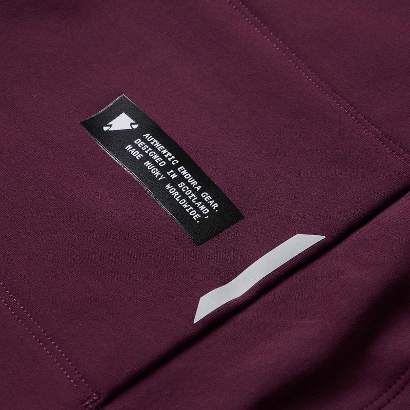 Felpa da ciclismo uomo Endura Loop Ride L/S Jersey black cherry 11