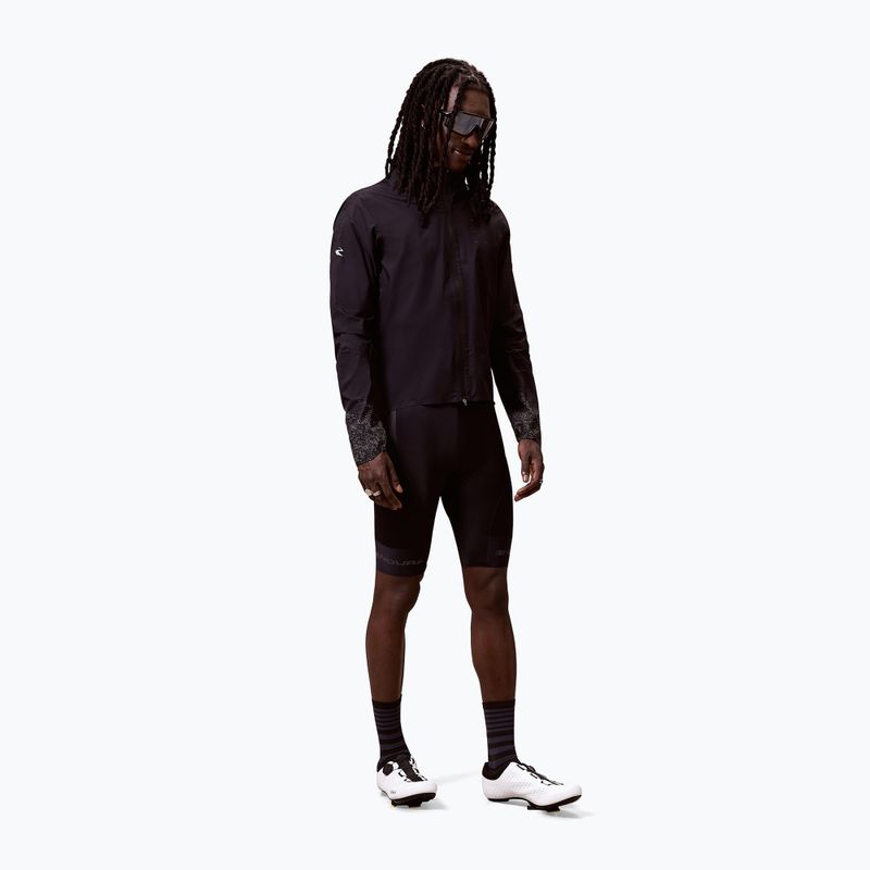Giacca da ciclismo uomo Endura Alltrack Race Cape black reflective rint 2