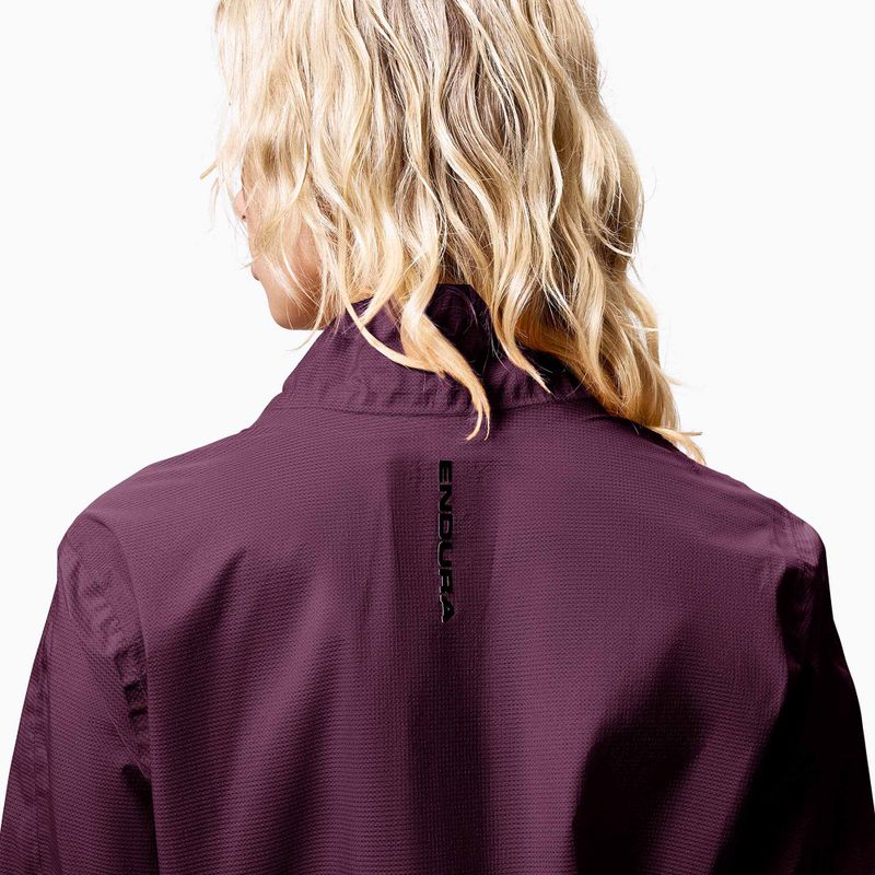 Giacca da ciclismo da donna Endura Alltrack Race Cape black cherry 6