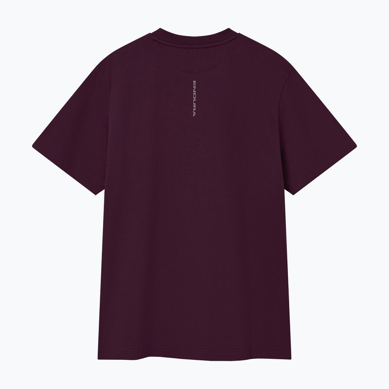 Maglia da ciclismo Endura Stacked Logo Graphic Tee black cherry 2