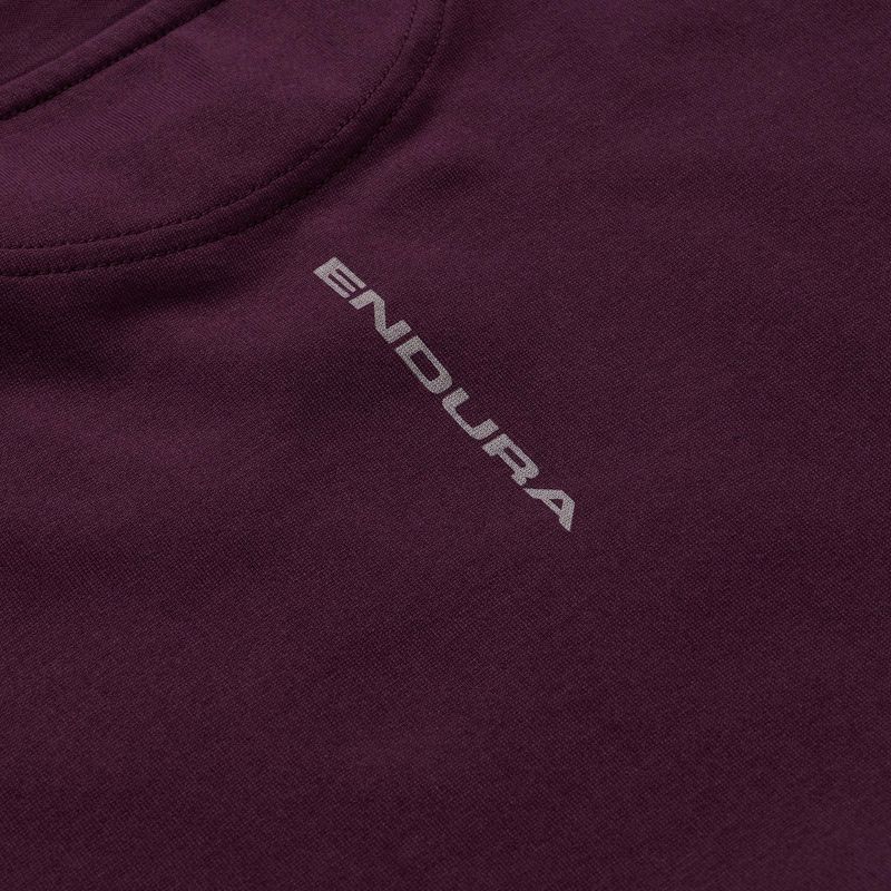 Maglia da ciclismo Endura Stacked Logo Graphic Tee black cherry 4