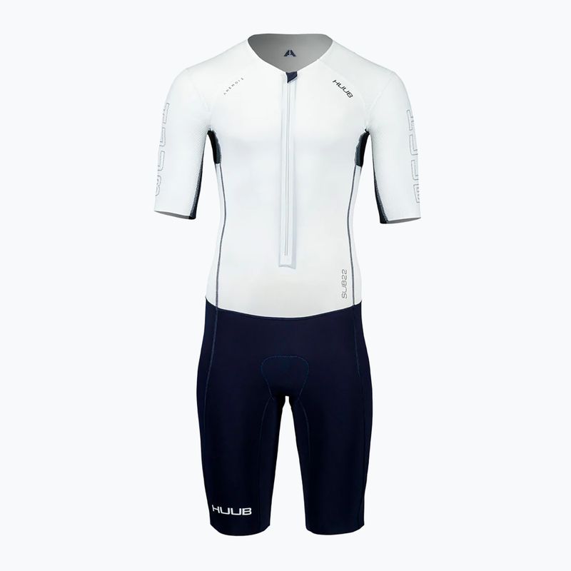 HUUB Tuta da triathlon da uomo Anemoi 2 SUB22 FL blu scuro/bianco