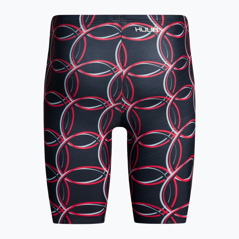 HUUB Brownlee Costume da bagno uomo Jammer Alistair nero/rosso 2