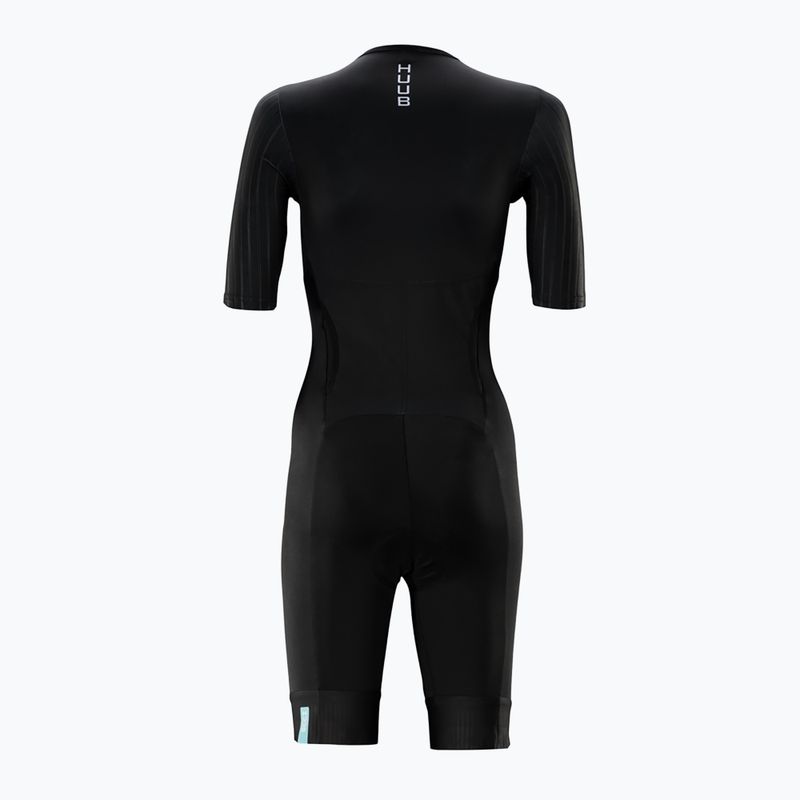 Tuta da triathlon HUUB Eternal Aero LC donna nero/menta 2