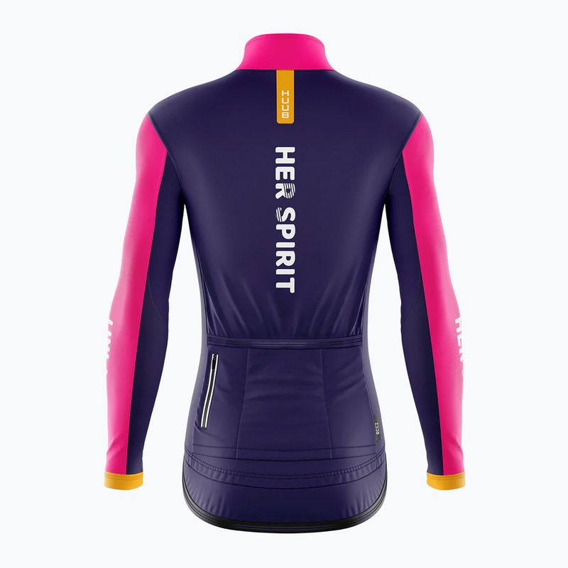 Giacca bici donna HUUB Her Spirit Winter Peaks patchwork 2