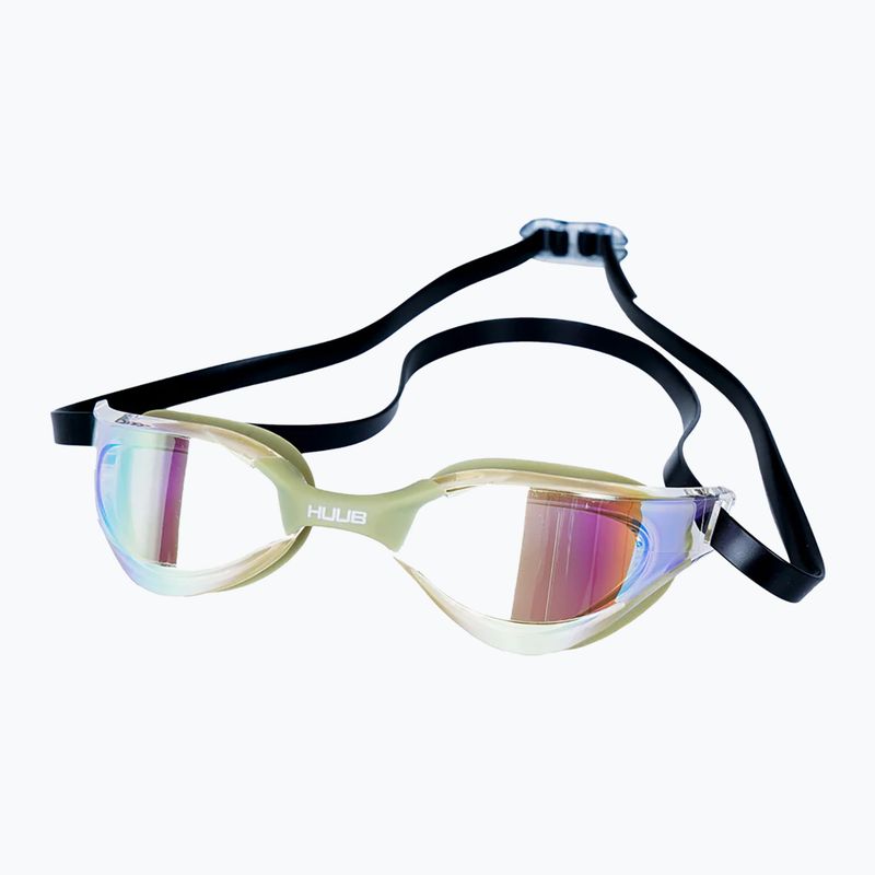 Occhiali da nuoto HUUB Thomas Lurz salvia/oro chiaro a specchio