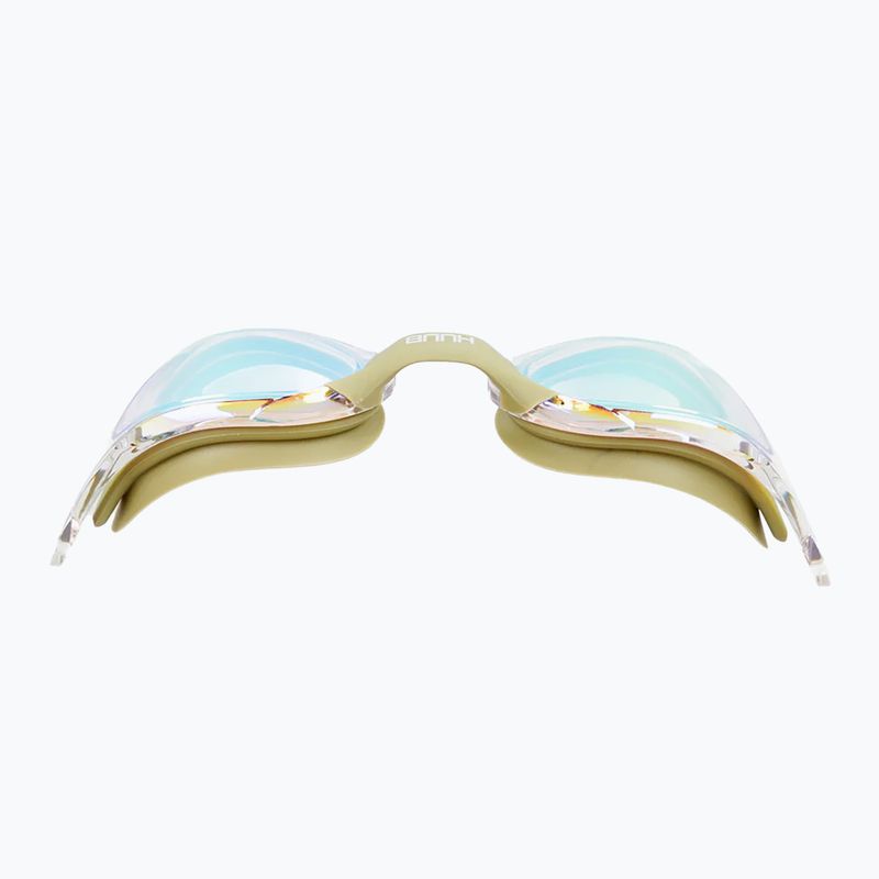 Occhiali da nuoto HUUB Thomas Lurz salvia/oro chiaro a specchio 3