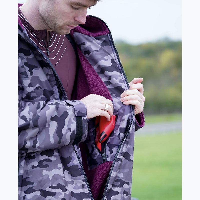 Cappotto HUUB Changing Robe black grey camo 4