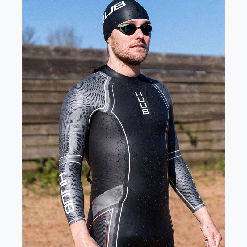 Muta da triathlon uomo HUUB SUB7 3:5 black/grey 3