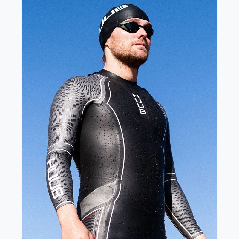 Muta da triathlon uomo HUUB SUB7 3:5 black/grey 4