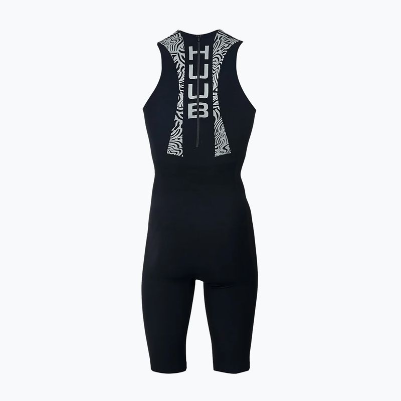 Tuta da triathlon uomo HUUB Swimskin black/silver 2