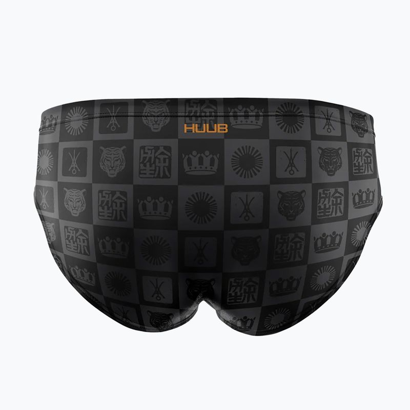 Slip da nuoto uomo HUUB Trunk Yee gray/orange 2