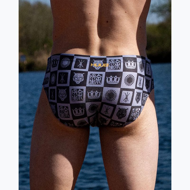 Slip da nuoto uomo HUUB Trunk Yee gray/orange 5