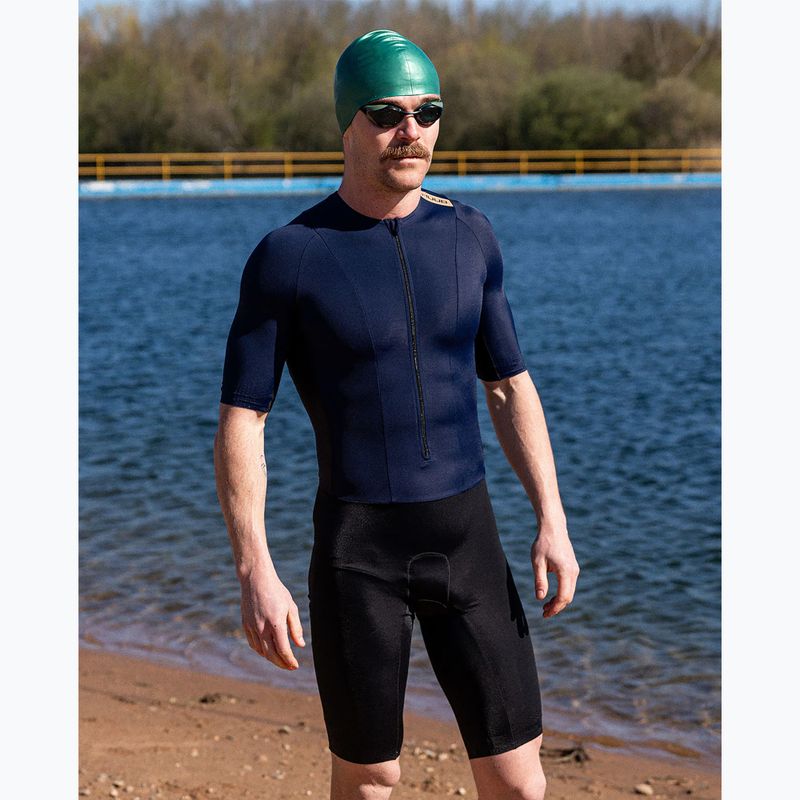 Tuta da triathlon uomo HUUB Collective Trisuit navy/black 3