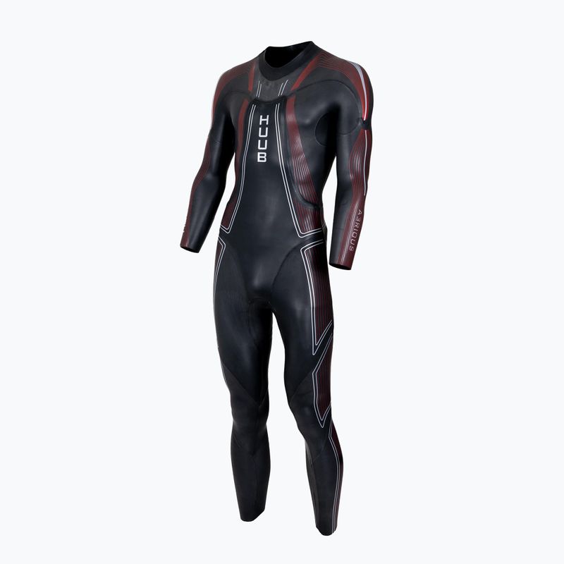 Muta da triathlon uomo HUUB Aerious III 3:5 black/red 2