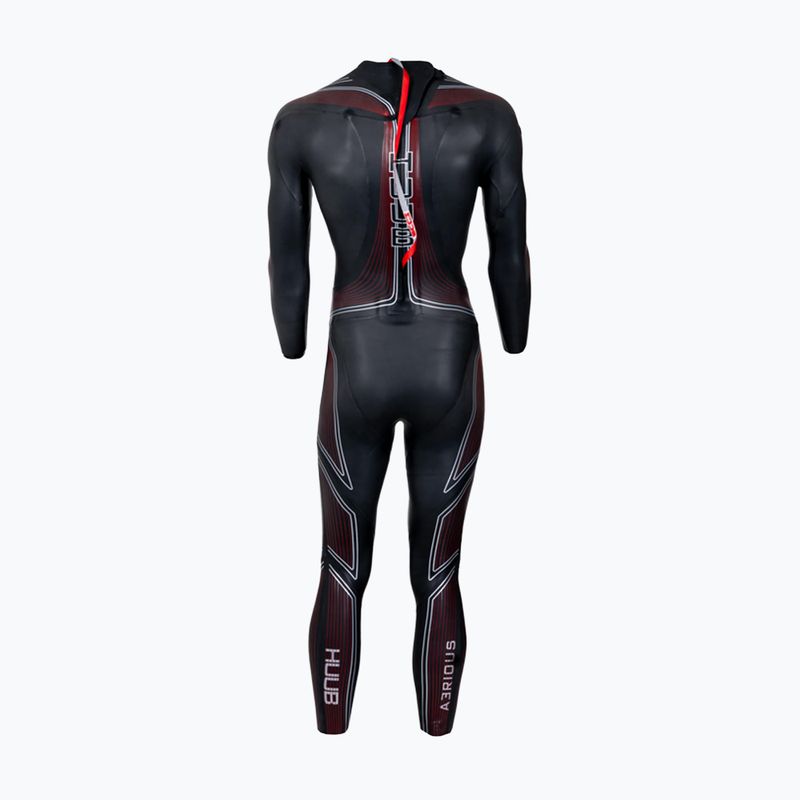 Muta da triathlon uomo HUUB Aerious III 3:5 black/red 3