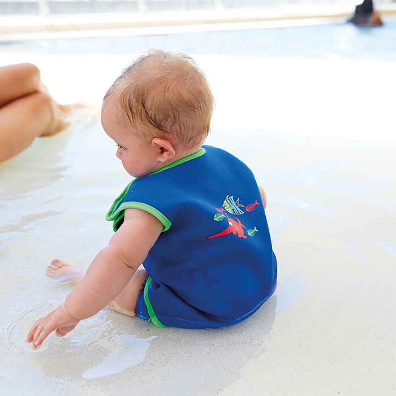 Zoggs Sea Saw Baby Wrap gilet da bagno blu/verde/rosso 3