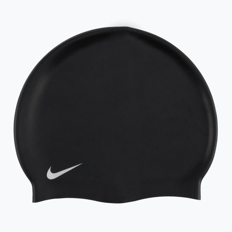 Cuffia da nuoto Nike Solid Silicone per bambini, nero