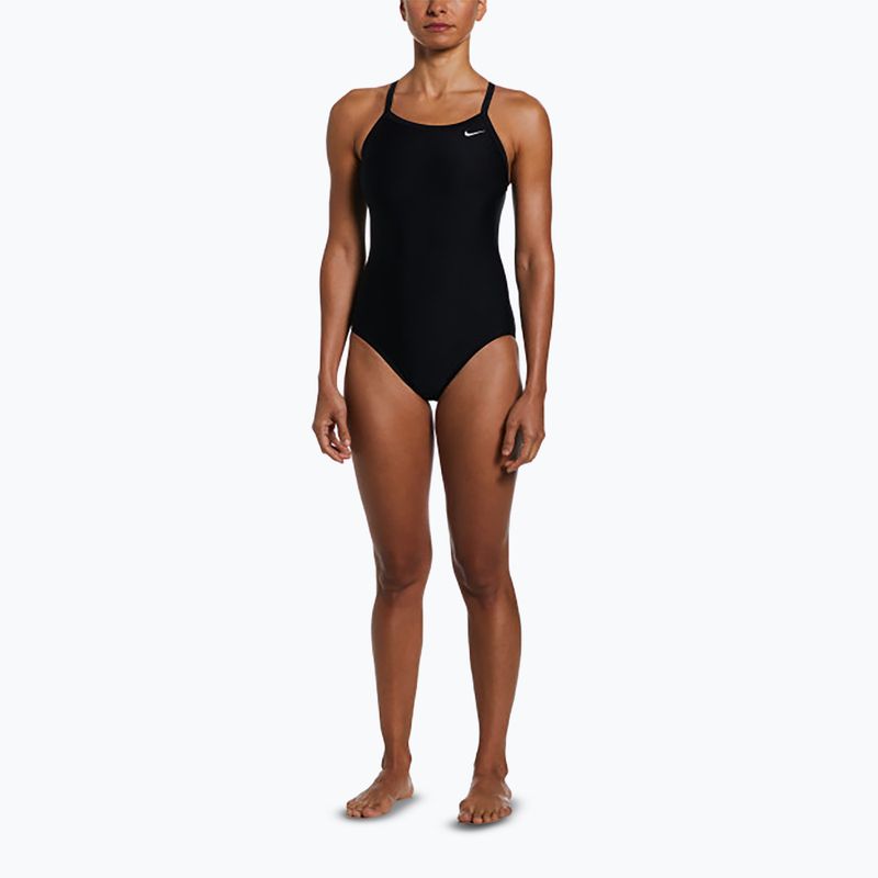 Costume intero da donna Nike Solid Racerback nero 2